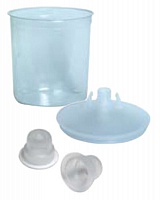 Набор (стаканы - 50, крышки со встроенным фильтром (200 мкм)- 50,  колпачки -25), стандартные