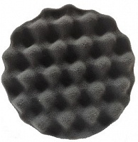 PRO.STO Рифленый полировальный диск на липучке 150х30 мм., Черный, мягкий.